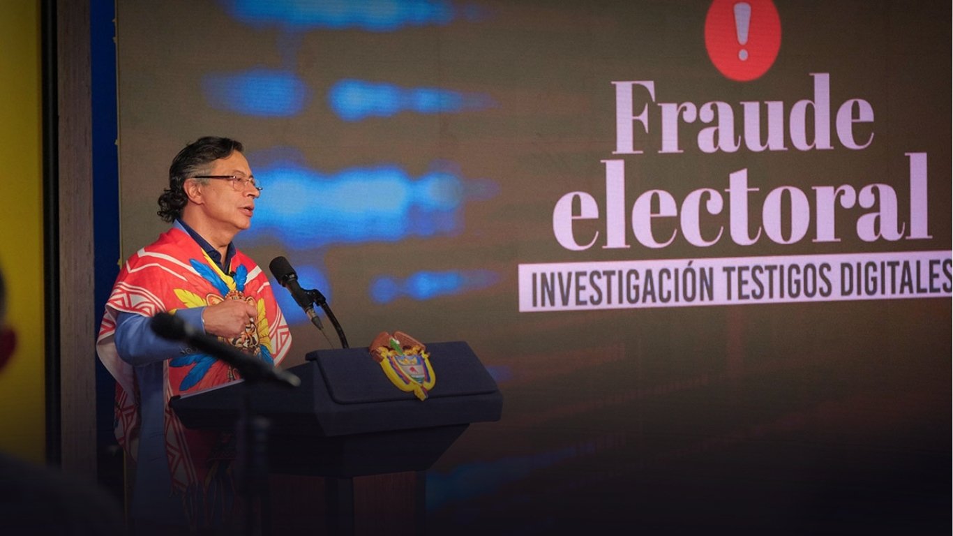 Petro presentó supuestas pruebas de un presunto fraude de 7 millones de votos y aseguró que el ganador real fue Cepeda